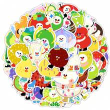 100pcs Hand-Drawn Colorful Fruit & Vegetable Expression Stickers, Waterproof Decorative Stickers For Water Bottles, Phones, Wholesale - Multicolor - View 6