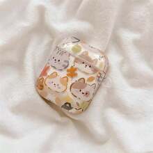 1pc Translucent Cute Cat Design Protective Case For AirPods Pro 1st/2nd/3rd/4th Generation Bluetooth Earphones - Multicolor - View 2