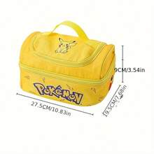 pokemon Túi đựng cơm trưa cách nhiệt dày dặn hình hoạt hình, hộp cơm trưa, túi xách hai lớp, túi đựng cơm bento chống thấm nước, túi dã ngoại. - Nhiều màu - Xem 4