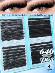 640/800 片大容量 D 卷假睫毛，大容量睫毛册，睫毛嫁接套装 10D+20D+30D+40D+50D+60D+80D/50D+60D+80D+100D 自然眼妆，10-16 片混合防水合成貂毛假睫毛，3D 单根假睫毛套装，方便携带，可重复使用，适合日常外出、度假、日常妆容、角色扮演、全妆及日常佩戴，睫毛簇，单根假睫毛，假睫毛 - D - 查看 8