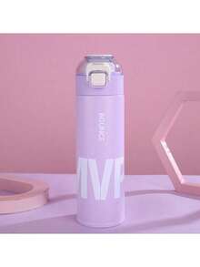 1 bình nước giữ nhiệt chân không bằng thép không gỉ 316 chất lượng cao, dung tích 500ml/16.91oz, kiểu dáng dễ thương, kèm bộ lọc trà, thích hợp cho cả nam và nữ. - Nhiều màu - Xem 8