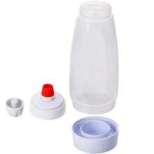1pc Pancake Batter Dispenser Bottle With Whisk, Batter Mixer Bottle For Baking Pancakes, Cupcakes, Muffins, Crepes, White - Multicolor - View 8