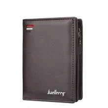 Baellerry Men's Short Vertical Zipper Coin Purse - Coffee - View 6