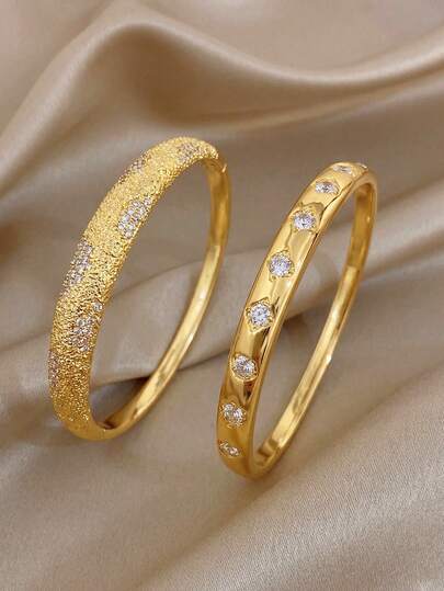 1 chiếc vòng tay mạ vàng 18K, đính đá pave màu vàng mờ, vòng tay vàng, vòng đeo tay cho bé gái, trang sức cho bé gái, phụ kiện cho bé gái, phụ kiện đi biển cho bé gái, thích hợp để đeo hàng ngày, dự tiệc, ngày lễ, sinh nhật, đi biển, lễ Phục sinh, Ngày của Mẹ, quà tặng Ngày Valentine, trang sức đi biển, trang sức mùa hè, trang sức phong cách Bohemian.