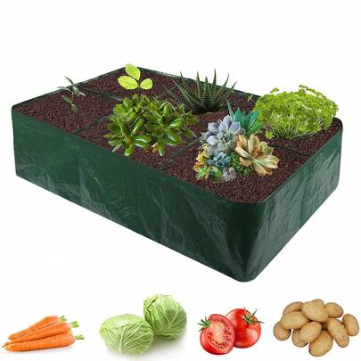 Multi-Pocket Planting Bags, Grid Planting Bags With Drainage Holes, Reusable Vegetable/Tomato/Potato Grow Bags, Large Size Garden Planting Bags In Multiple Specifications