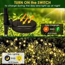 太陽能螢火蟲燈 60LED*6入/40LED*4入 戶外太陽能燈 IP65防水 適用於花園、露台、庭院、陽台裝飾(暖白色) - 地插螢火蟲 - 查看 5