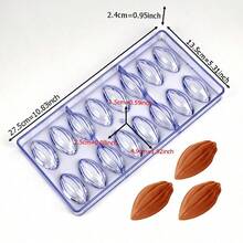 34pcs Chocolate Mold Set With 100pcs Chocolate Lollipop Sticks, Home Kitchen Chocolate Candy Baking Tools, Pastry Making Supplies - Clear - View 12