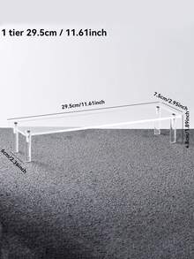 Akrylställ i flera nivåer, förvarings- och displayhylla för hemmet, smyckes- och kosmetikaställ, transparent displayställ för flera lager, tårtställ, parfymställ - Multifärgad - Visa 16