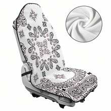 Car Towel Seat Cover, Sweating Non-Slip Premium Towel Carseat Cover Protector, Universal Soft Machine Washable Car Truck SUV Front Seat Cover For Gym Workout Beach Hiking 29.5 X 55.5 Inch 1Pcs/2Pcs - 樣式4 - 查看 2