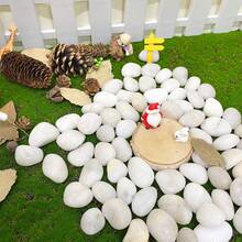 300克/500克，白色河卵石和抛光鹅卵石 - 天然高抛光装饰石，尺寸2-4厘米，适用于室内植物、水族箱、花园景观、花瓶填充 | 手工艺品、家居装饰（鱼缸用品、后院装饰、花园装饰品） - 1套 - 查看 9