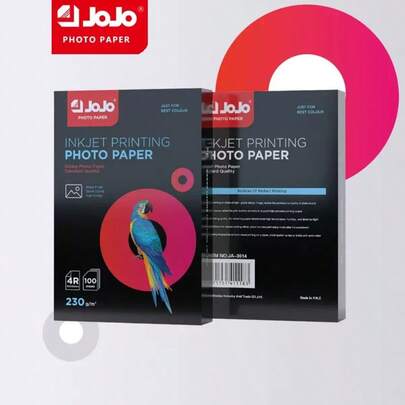 נייר צילום להזרקת דיו 4R 230 גרם למ"ר מבריק במיוחד, 100 דפים עמידים במים ומתייבשים במהירות, מתאים למדפסות הזרקת דיו, נהדר להדפסת תמונות ויצירות DIY