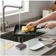 Chảo Tamagoyaki gang Nhật Bản - Đã được xử lý trước bằng nitơ lỏng, chống gỉ, sẵn sàng sử dụng, tay cầm bằng gỗ có thể tháo rời, dùng được trong lò nướng, thích hợp để chiên trứng, bít tết và cắm trại, chống dính không cần lớp phủ hóa học. - Nhiều màu - Xem 4