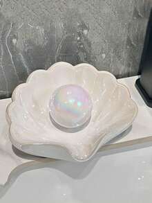 1 khay đựng xà phòng hình vỏ sò với chức năng thoát nước hoàn hảo. Giá đựng xà phòng sang trọng và sáng tạo này là món quà lý tưởng cho Giáng sinh hoặc Năm mới. - nhiều màu - Xem 1