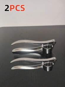 1pc Stainless Steel Garlic Press, Manual Garlic Chopper, Ginger Mincer, Kitchen Tool, Anti-Rust Professional Garlic Crusher, Easy To Squeeze And Clean, Vegetable & Fruit Tool, Kitchen Gadget, Home Essential, Creative Kitchen Tool - Multicolor - View 14