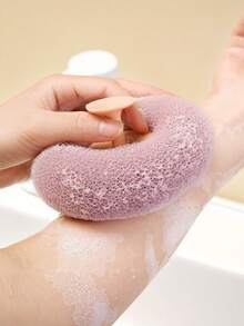 1/2 miếng bọt biển tắm, bọt biển tẩy tế bào chết, bóng massage tắm, dụng cụ chải tắm, mềm mại và thân thiện với da, có giác hút, có thể tái sử dụng, quà tặng Ngày của Mẹ - nhiều màu - Xem 7