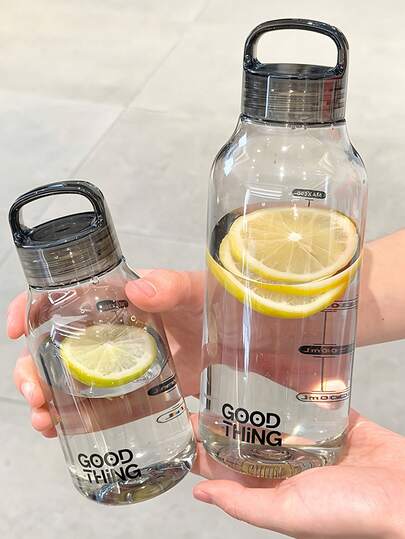 Japanese Minimalist Style Water Bottle, With Hanging Loop, Reusable, Sports Water Bottle, Portable Water Cup, Leak-Proof, Heat-Resistant, Suitable For School, Home, Office And Outdoor, Portable And Easy To Carry, Durable And Fashionable, Ideal For Daily Use