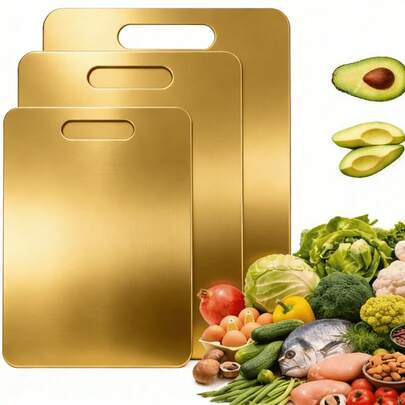 3片/1片装不锈钢双面防霉砧板，家用