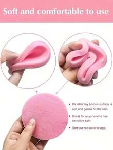 120 miếng bông rửa mặt nén, thích hợp cho chuyên viên làm đẹp, bông rửa mặt tròn, bông tẩy trang nén (màu hồng), quà tặng ngày Valentine và Giáng sinh. - Nhiều màu - Xem 5