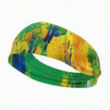 Set de diadema y mangas para el brazo de aficionado al fútbol del equipo nacional, mangas transpirables y protectoras contra el sol, 2 piezas - Multicolor - Ver 6