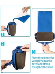 All-In-One Paint Roller Kit | Multi-Function Wall Painting Tool Set With Paint Storage - Multicolor - View 5