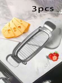 多功能铝制奶酪黄油切割器 – 鸡蛋切片器、鹅肝切片器和奶酪切片器 - 查看 14