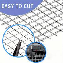 Galvanized Welded Metal Wire Mesh - 4" X 16.4ft, Durable Hardware Mesh For DIY Animal Barriers, Garden Fencing, And Handmade Projects, Hot-Dipped Galvanized Finish For Corrosion Resistance, Construction Mesh Rolled Wire Design Galvanized Wire Mesh - Silver - View 7