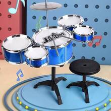 Educational Jazz Drum Set, Realistic Musical Jazz Drum Percussion Toy, Musical Instrument For Amateurs And Holiday Event - Multicolor - View 2