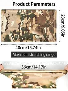 四季战术围巾，迷彩透气，适合骑行、狩猎、夏季跑步、徒步旅行、滑雪 - 男女通用全脸防护颈套，防风、防紫外线，无缝多功能头巾 - 彩色 - 查看 5