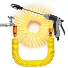 Retractable High Pressure Anti-Freeze Durable Garden Hose, Suitable For Watering Plants And Car Washing, Includes Spray Nozzle - B - View 2