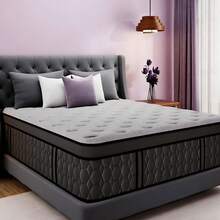 12/14 Inch Gel Memory Foam Mattress Hybrid Pocket Spring Twin Full Queen King Bed Mattress In A Box, Euro Top Medium Firm For Back & Lumbar Support, Individual Pocket Spring Bed For Motion Isolation & Fiberglass Free - 黑色 - 查看 6