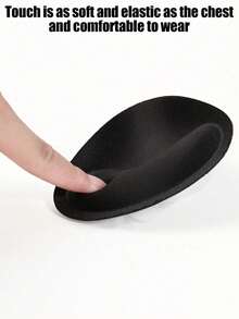 4/2片加厚胸垫，可贴于吊带背心或泳衣，心形提升胸型，透气，泡沫衬里，三角形胸垫 - 彩色 - 查看 6