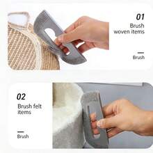 Dụng cụ gỡ lông bằng silicon mềm: Cạo và dính, hiệu quả tẩy lông kép. Thích hợp cho ghế sofa, trụ cào móng cho mèo. Có thể giặt và tái sử dụng, cực kỳ tiện lợi! - Một kích cỡ phù hợp cho tất cả - Xem 5