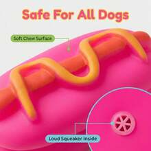 1pc Large/Medium Dog Treat Ball, Anti-Boredom Chew Toy, Slow Feeder Puzzle Ball - Red - View 2