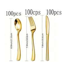 10/20/30/50/100 piezas Vajilla de papel dorado, platos para ensalada, platos de postre, platos desechables para fiestas, disponibles en tamaños de 7 pulgadas y 9 pulgadas, fácil de limpiar, adecuado para pasteles, postres, ensaladas, hamburguesas, sándwiches, aperitivos, frutas, fiestas de cumpleaños, bodas, campamentos al aire libre, Año Nuevo, Día de San Valentín - Dorado - Ver 32