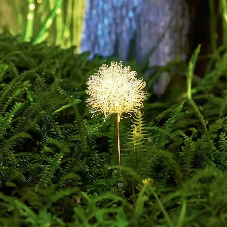 Solar Powered RGB Aluminum Wire Ball Lights, Suitable For Garden, Community, Yard Decor Ambient Lighting, Gift - Multicolor - View 9