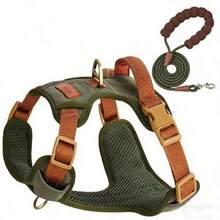 Bộ dây đeo chiến thuật chịu lực cao dành cho chó, phù hợp với chó lớn, dây đeo ngực điều chỉnh được, chống kéo giật, có phản quang, giúp dễ dàng điều khiển thú cưng trong quá trình huấn luyện. - Nhiều màu - Xem 19