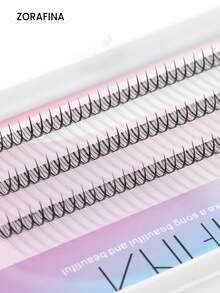A-Type Grafted False Eyelashes, Segmented Natural Soft Cluster Lashes, Eyelash Extension 10-15mm Length, Suitable For Beginners, Brown & Black Cluster Lashes, False Eyelashes - D - View 5