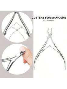 1pc Nail Clipper/Nail Scissors/Ingrown Nail Clipper/Toenail Trimmer/Nail Care/Embedded Nail Clipper/Ingrown Nail Clipper - Silver - View 5