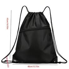 1 Piece Drawstring Bag, Large Capacity Drawstring Backpack, Outdoor Sports Travel Bag, Toiletry Bag - Blue - View 7