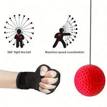 Head-Mounted Boxing Reaction Target, Muay Thai Dodging Training Equipment For Home Use, Speed Ball Hand Target Reaction Trainer, Portable Fitness Boxing Speed Ball - Punching Speedball - View 5