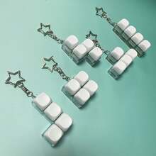 Multi-Key Press Portable Keyboard Clicker Keychain, Adult Focus Relaxation Stress Relief Desktop Toy, Ideal Gift - Multicolor - View 6
