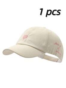 1 Mũ lưỡi trai nữ kiểu bóng chày có lỗ xỏ tóc đuôi ngựa và thêu hình trái tim, mũ chống nắng mùa hè đa năng. - Nhiều màu - Xem 12