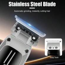 1pc USB Rechargeable Electric Hair Clipper, Bald Head Shaver, Home Use Hair Trimmer - View 6