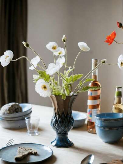 1/4PCS Artificial Poppy Flowers, Suitable For Living Rooms, Dining Tables, Homestays, Shop Windows, Wedding Decorations, French Style, Light Luxury Style, Ins Style And Other Home Styles, Candlelight Dinners, Christmas Parties, Table Center Decorations, Outdoor Garden Arrangements, Also Can Be Used As Housewarming Gifts, Wedding Gifts, Anniversary Gifts, Birthday Gifts, Mother's Day Gifts