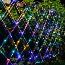 Warm White Solar LED Light Tube, Flexible Transparent PVC Solar String Lights, IPX4 Waterproof 8 Lighting Modes Auto Light Sensor, Suitable For Outdoor Garden Wedding Party Decor - Colored Light - View 3