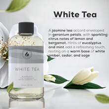 Aroma Country White Tea Diffuser Oil - Luxury Essential Oils for Diffuser Refill and Air Freshener Room Spray Long-Lasting Natural Home Fragrance and Hotel Scent for Diffusers and Machines 8.5 Fl Oz - Té blanco - Ver 3