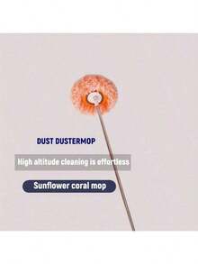 Extra Long Magic Broom With Detachable Head, Dual-Sided Silicone Scraper, Easy Hair And Dust Removal For Hard Floors And Carpets, Commercial Cleaning Broom With Angle Design For Easy Storage - 3 pcs tube - 查看 9
