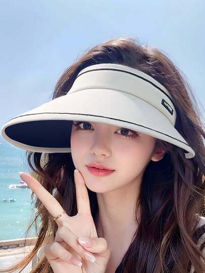 2026 New High Quality Women's Sun Hat, Large Brim Foldable UV Protection Sunhat, Suitable For Outdoor, Beach, Hiking, Running, Cycling