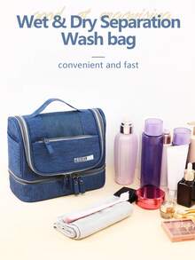 Women's Pleated Cute Travel Makeup Bag, Cosmetic Storage Pouch, Travel Organizer, Korean Handheld Wet Wipes Makeup Bag Travel Bag Luggage Bag Duffle Bag Cabin Bag Weekend Bag Lightweight Large Capacity For Outdoor Holiday Essential Summer Travel Essentials - Multicolor - View 2