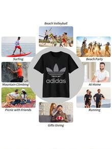 Men T-Shirts - 黑色 - 查看 3